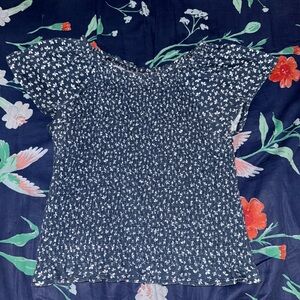 Wonder Nation Blue and White Blouse